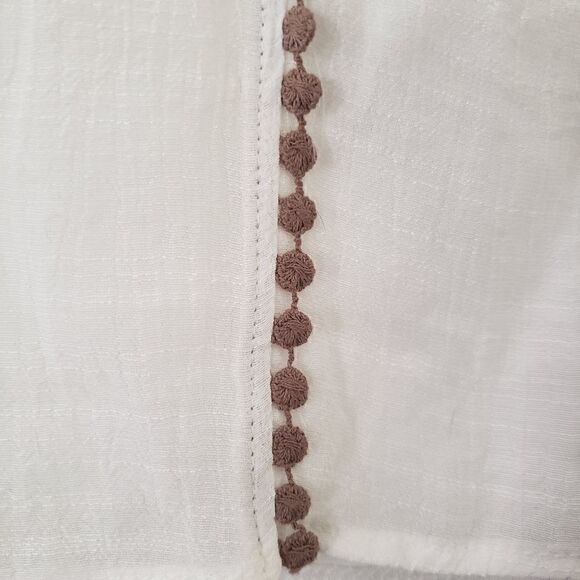 NWT Parallel Skies embroidered peasant top S - Picture 3 of 6